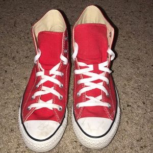 Red High-Top Converse